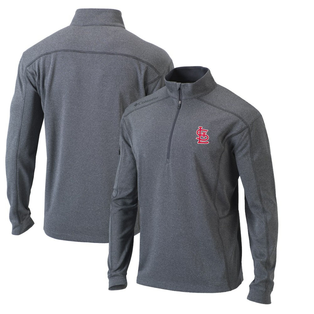 MLB St. Louis Cardinals Columbia Omni-Wick Shotgun Quarter-Zip Pullover Top