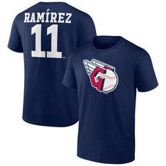 MLB Jose Ramirez Cleveland Guardians Player Icon Name & Number T-Shirt