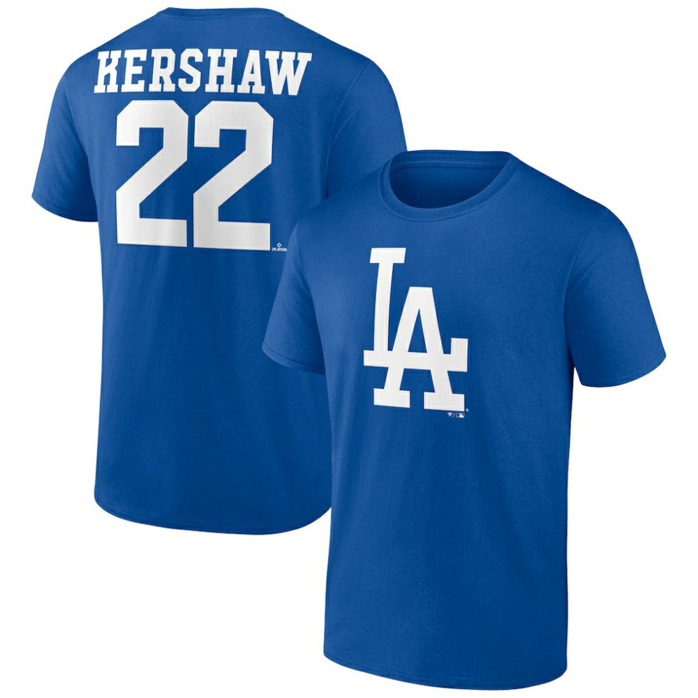 MLB Clayton Kershaw Los Angeles Dodgers Player Icon Name & Number T-Shirt