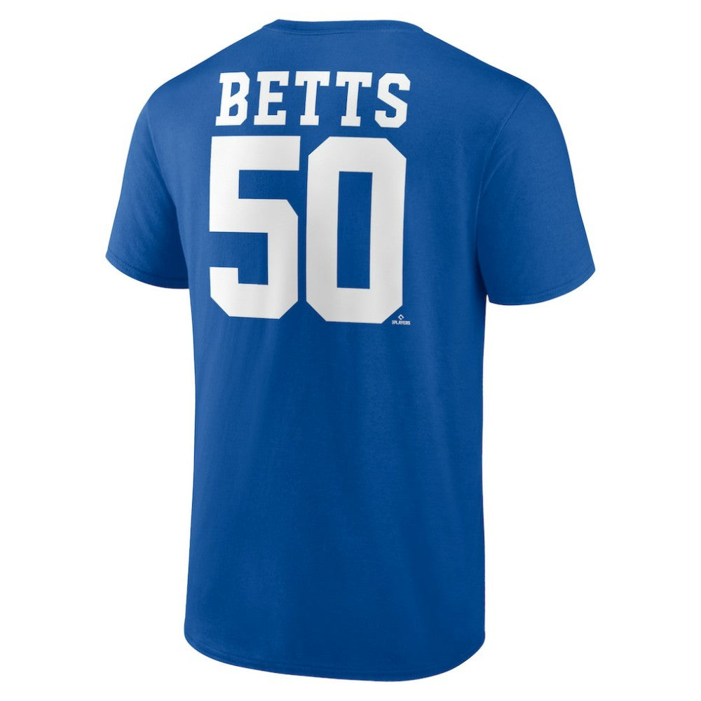 MLB Mookie Betts Los Angeles Dodgers Player Icon Name & Number T-Shirt