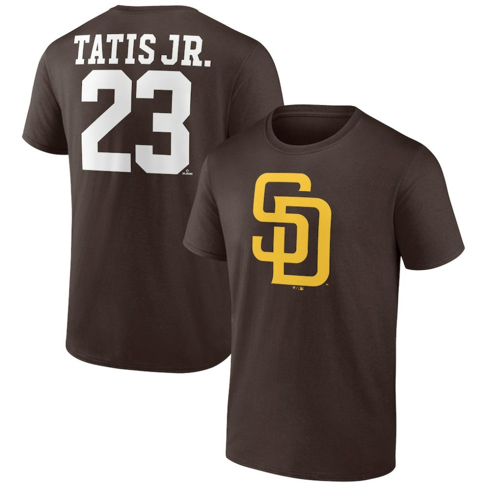 MLB Fernando Tatis Jr. San Diego Padres Player Icon Name & Number T-Shirt
