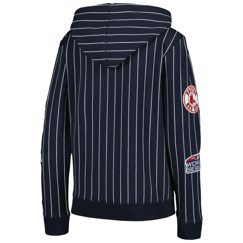 MLB Boston Red Sox New Era Women's Pinstripe Tri-Blend Full-Zip Jacket