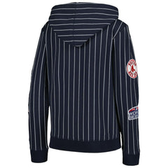 MLB Boston Red Sox New Era Women's Pinstripe Tri-Blend Full-Zip Jacket
