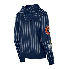 MLB Houston Astros New Era Women's Pinstripe Tri-Blend Full-Zip Hoodie Jacket