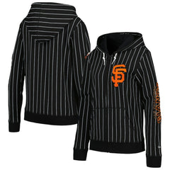 MLB San Francisco Giants New Era Women's Pinstripe Tri-Blend Full-Zip Jacket