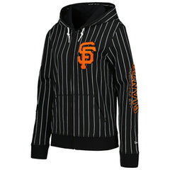MLB San Francisco Giants New Era Women's Pinstripe Tri-Blend Full-Zip Jacket