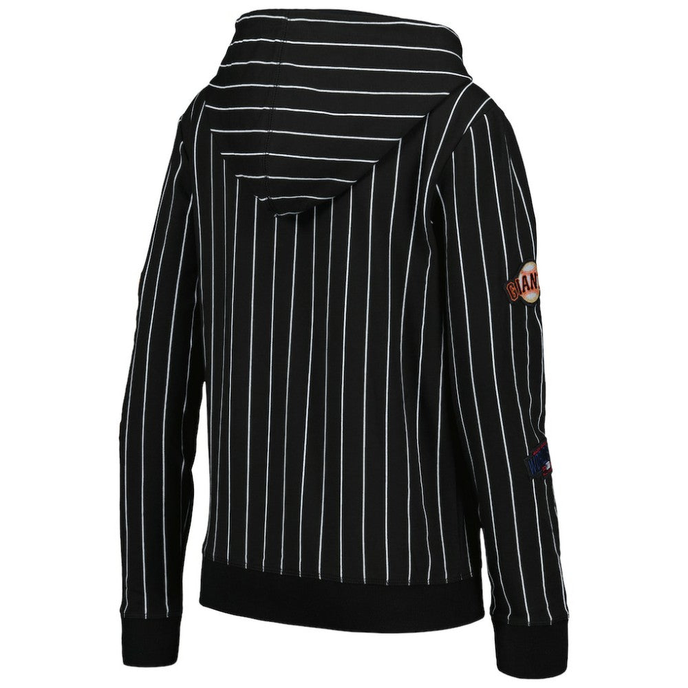 MLB San Francisco Giants New Era Women's Pinstripe Tri-Blend Full-Zip Jacket