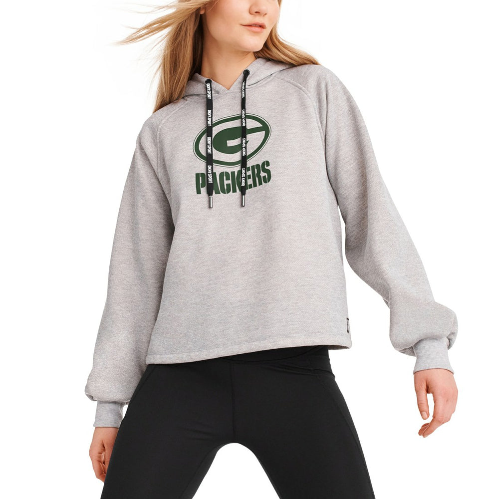 DKNY Sport Women's Debbie Dolman Raglan Pullover Hoodie - Green Bay Packers