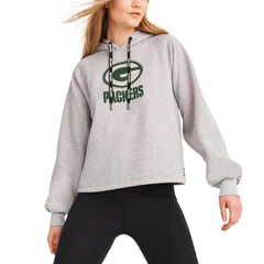 DKNY Sport Women's Debbie Dolman Raglan Pullover Hoodie - Green Bay Packers