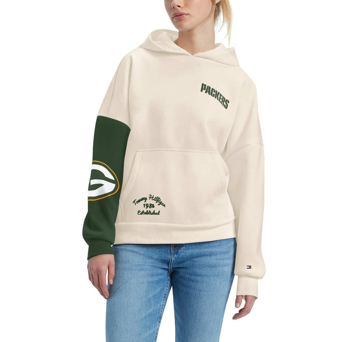 Tommy Hilfiger Women's Harriet Pullover Hoodie - Green Bay Packers