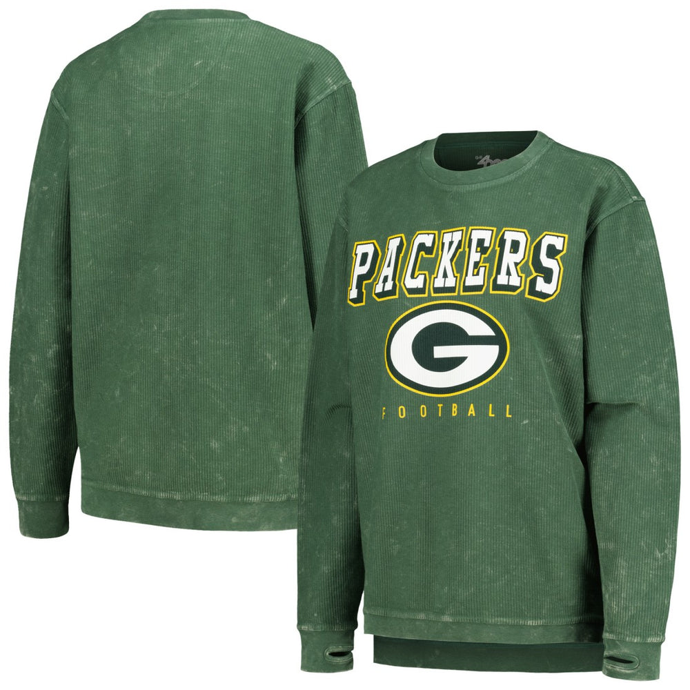 G-III 4Her by Carl Banks Women's Comfy Cord Pullover Sweatshirt - Green Bay Packers