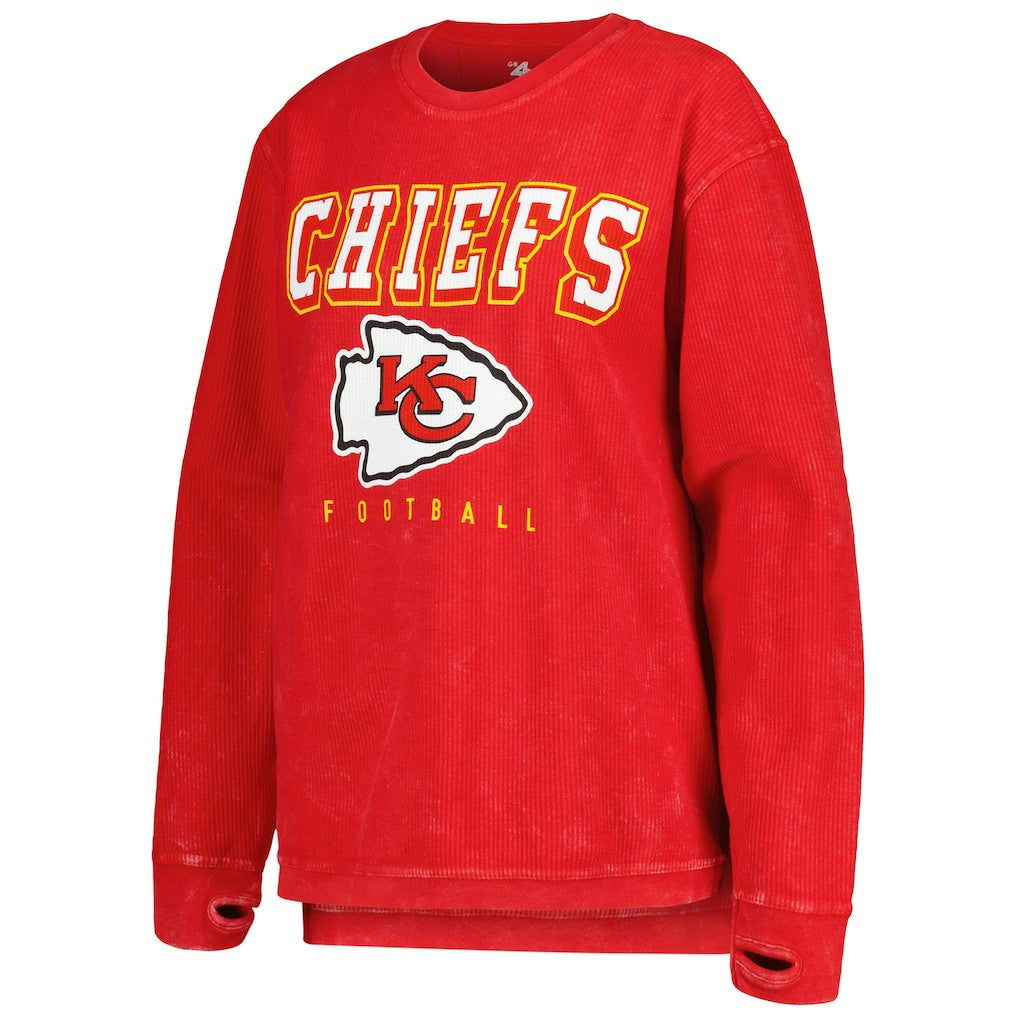 G-III 4Her by Carl Banks Women's Comfy Cord Pullover Sweatshirt - Kansas City Chiefs