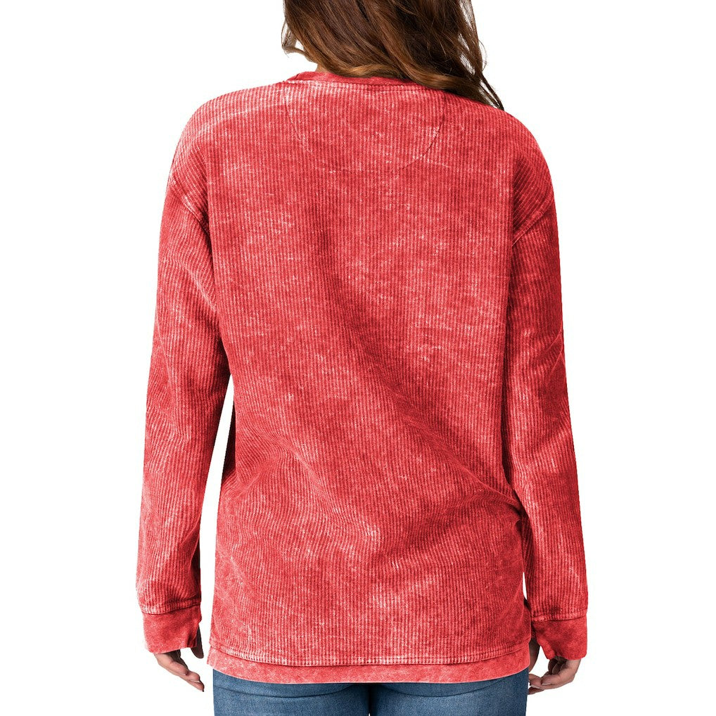 G-III 4Her by Carl Banks Women's Comfy Cord Pullover Sweatshirt - Kansas City Chiefs