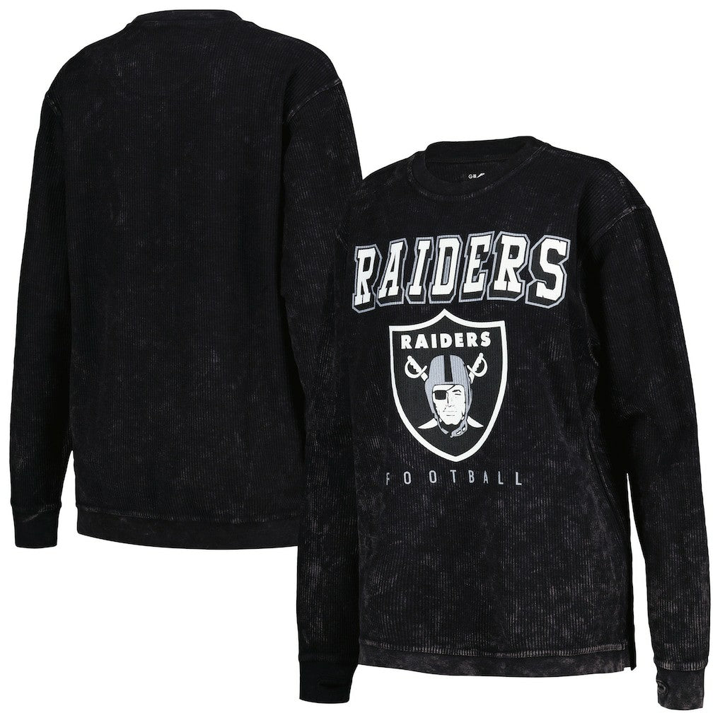 G-III 4Her by Carl Banks Women's Comfy Cord Pullover Sweatshirt - Las Vegas Raiders