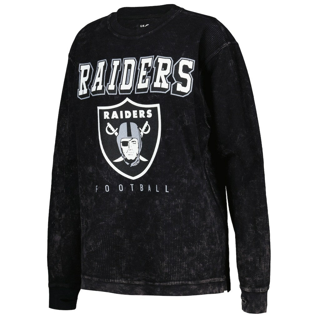 G-III 4Her by Carl Banks Women's Comfy Cord Pullover Sweatshirt - Las Vegas Raiders