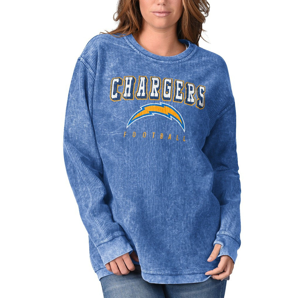 G-III 4Her by Carl Banks Women's Comfy Cord Pullover Sweatshirt - Los Angeles Chargers