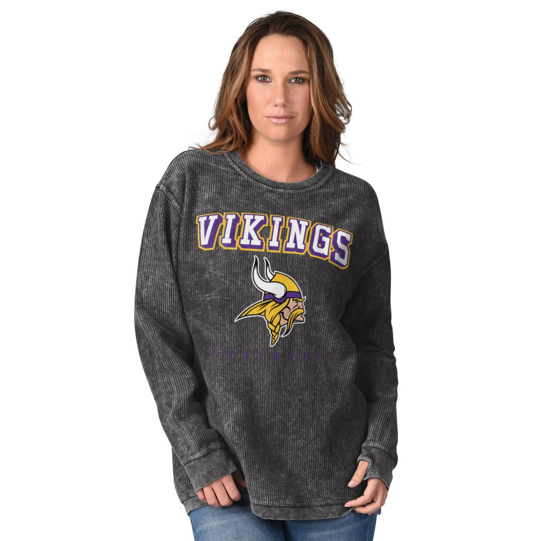 G-III 4Her by Carl Banks Women's Comfy Cord Sweatshirt - Minnesota Vikings