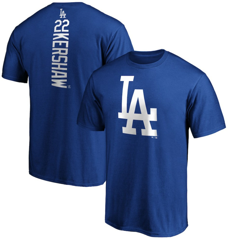 MLB Clayton Kershaw Los Angeles Dodgers Playmaker Name & Number T-Shirt