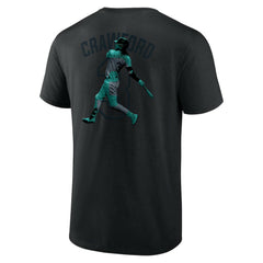 MLB J.P. Crawford Seattle Mariners Double Play Name & Number T-Shirt