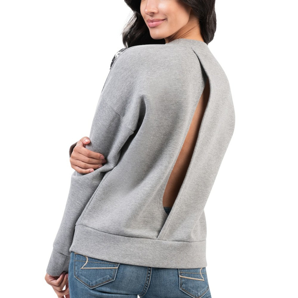 NHL Gray Pittsburgh Penguins G-III 4Her by Carl Banks Women's Penalty Box Pullover Sweatshirt