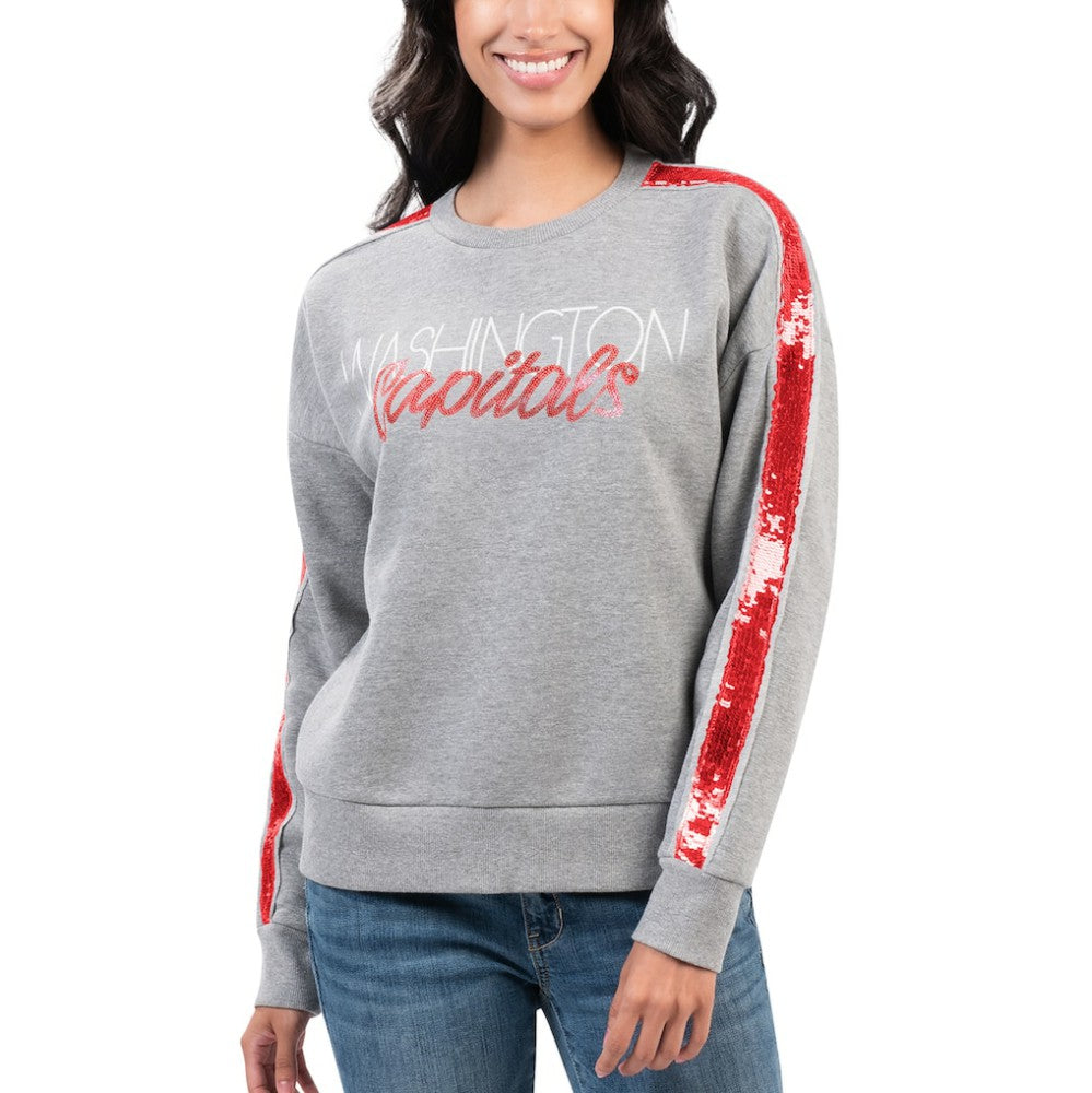 NHL Gray Washington Capitals G-III 4Her by Carl Banks Women's Penalty Box Pullover Sweatshirt