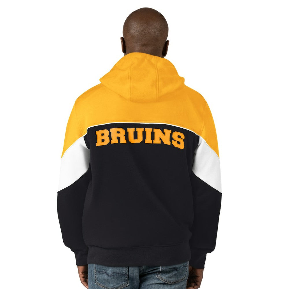 NHL Black/Gold Boston Bruins Starter Power Forward Full-Zip Hoodie