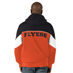 NHL Black/Orange Philadelphia Flyers Starter Power Forward Full-Zip Hoodie