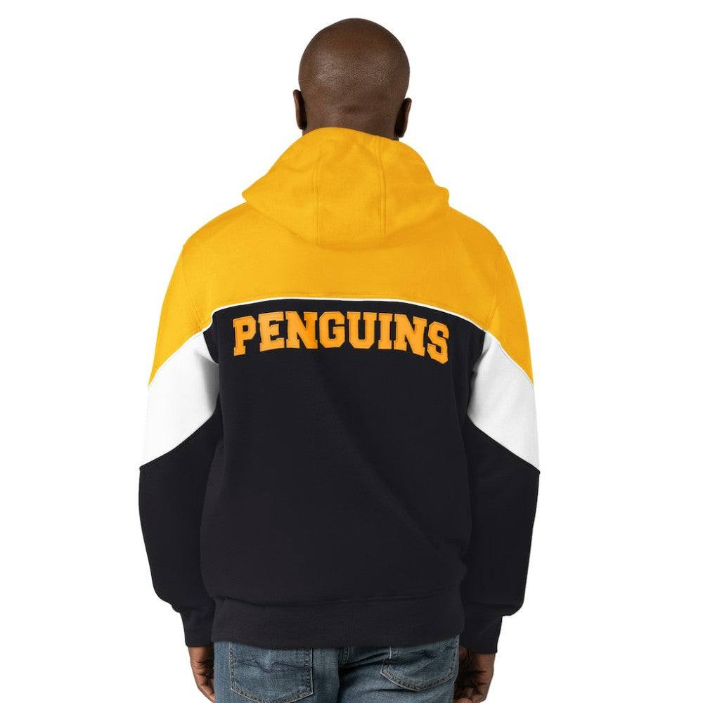 NHL Black/Gold Pittsburgh Penguins Starter Power Forward Full-Zip Hoodie