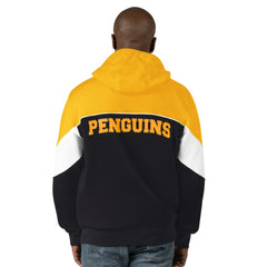 NHL Black/Gold Pittsburgh Penguins Starter Power Forward Full-Zip Hoodie