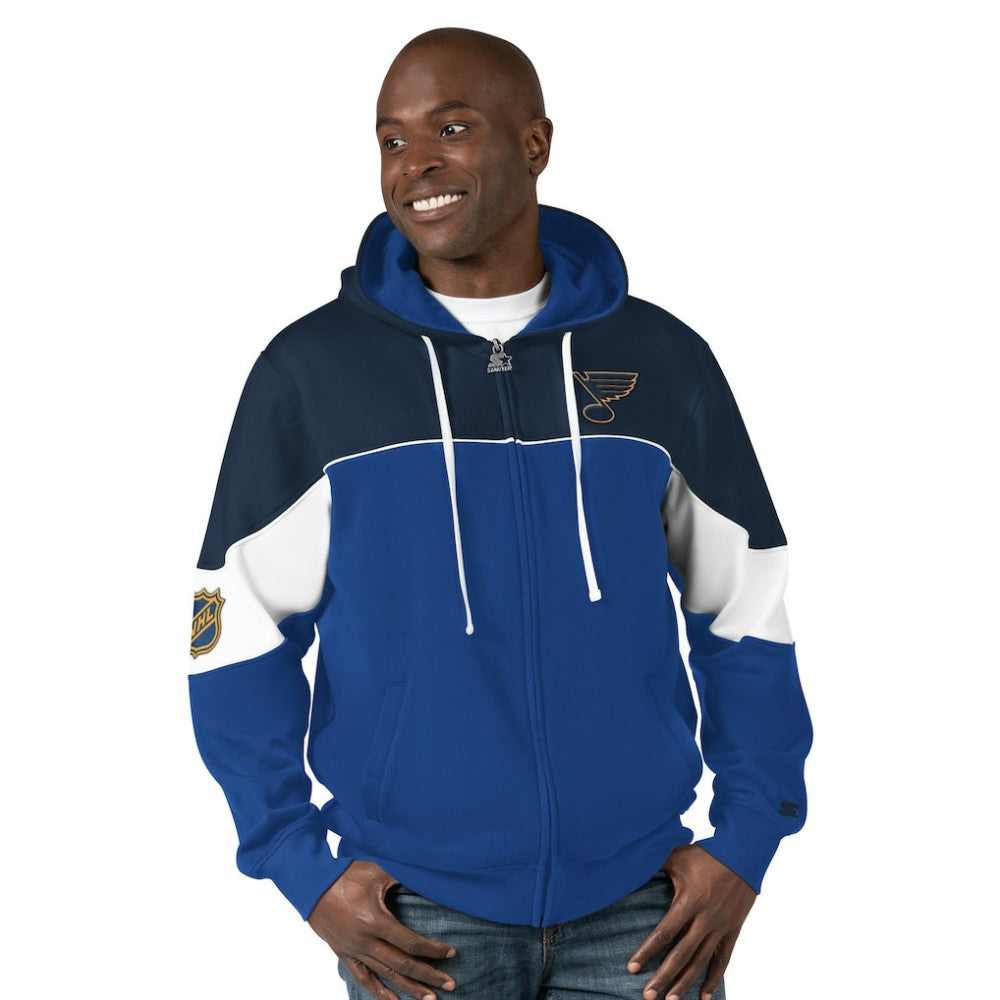 NHL Blue/Navy St. Louis Blues Starter Power Forward Full-Zip Hoodie