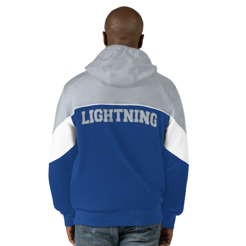 NHL Blue/Gray Tampa Bay Lightning Starter Power Forward Full-Zip Hoodie