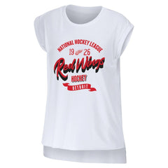 NHL White Detroit Red Wings WEAR by Erin Andrews Women's Domestic Tank Top
