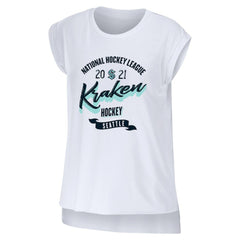 NHL White Seattle Kraken WEAR by Erin Andrews Women's Domestic Tank Top
