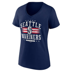 MLB Seattle Mariners Women's Americana Team V-Neck T-Shirt