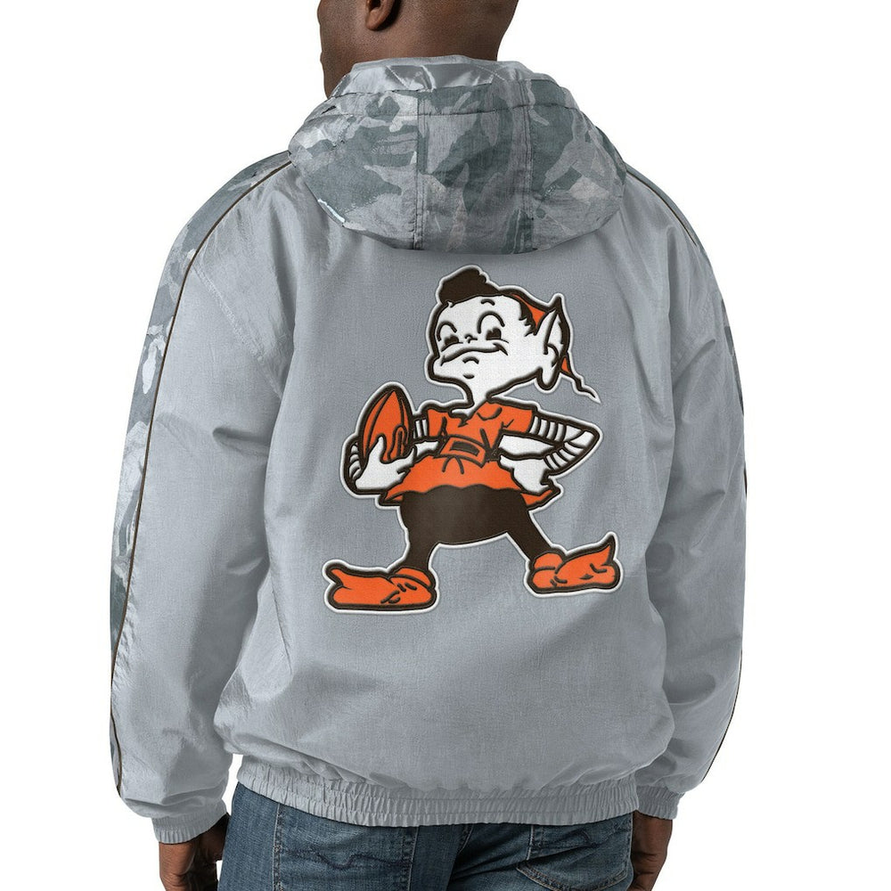 Starter Thursday Night Gridiron Throwback Full-Zip Jacket - Cleveland Browns