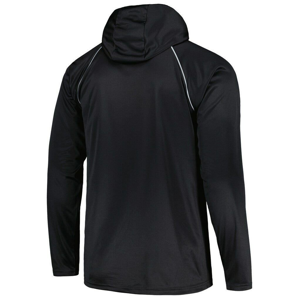 Starter Gridiron Classics Throwback Raglan Long Sleeve Hooded T-Shirt - Las Vegas Raiders