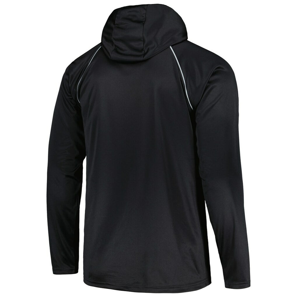 Starter Gridiron Classics Throwback Raglan Long Sleeve Hooded T-Shirt - Las Vegas Raiders