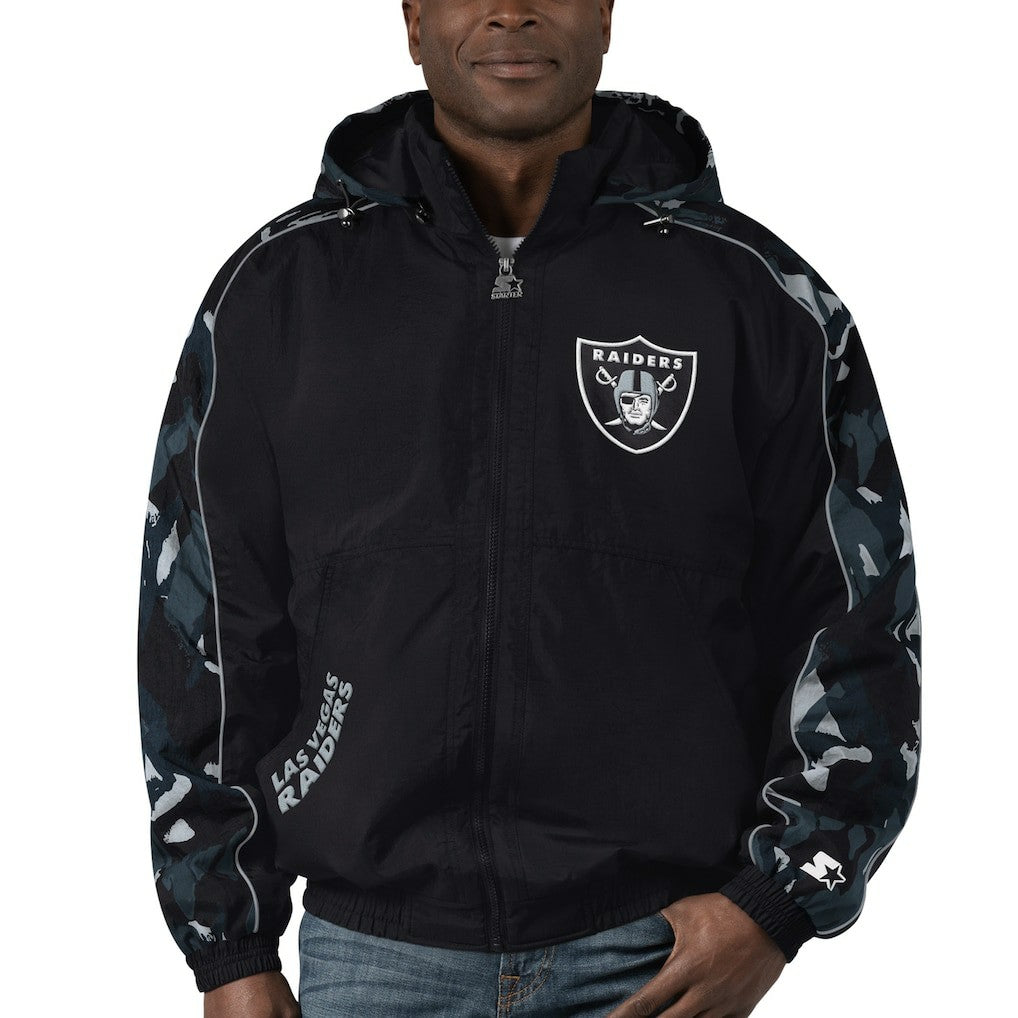 Starter Thursday Night Gridiron Full-Zip Hoodie - Las Vegas Raiders