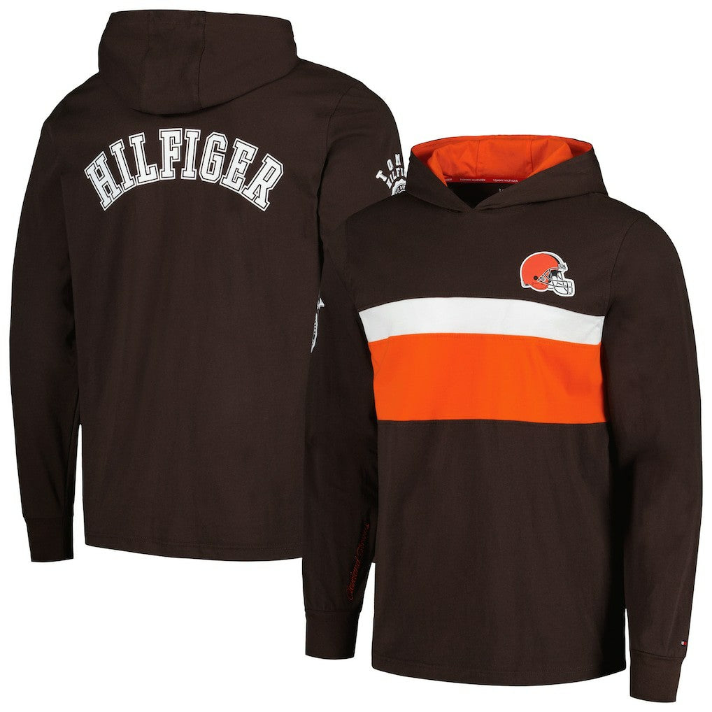 Tommy Hilfiger Morgan Long Sleeve Hoodie T-Shirt - Cleveland Browns