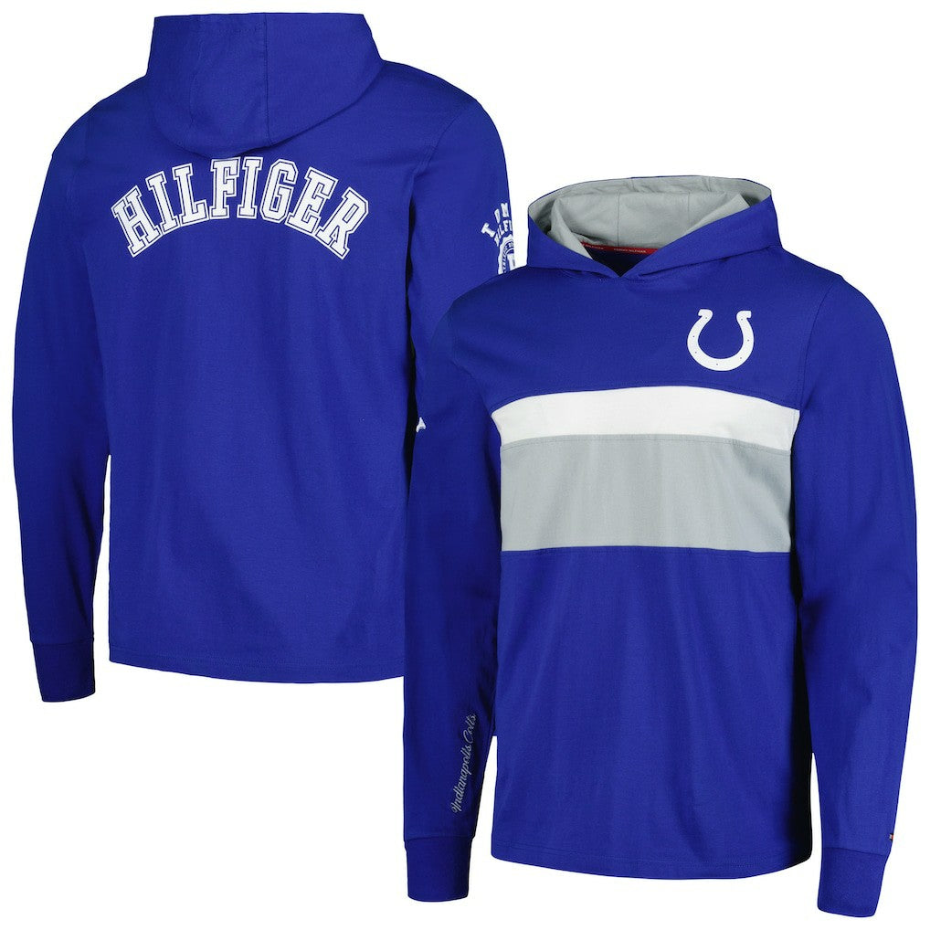 Tommy Hilfiger Morgan Long Sleeve Hoodie T-Shirt - Indianapolis Colts