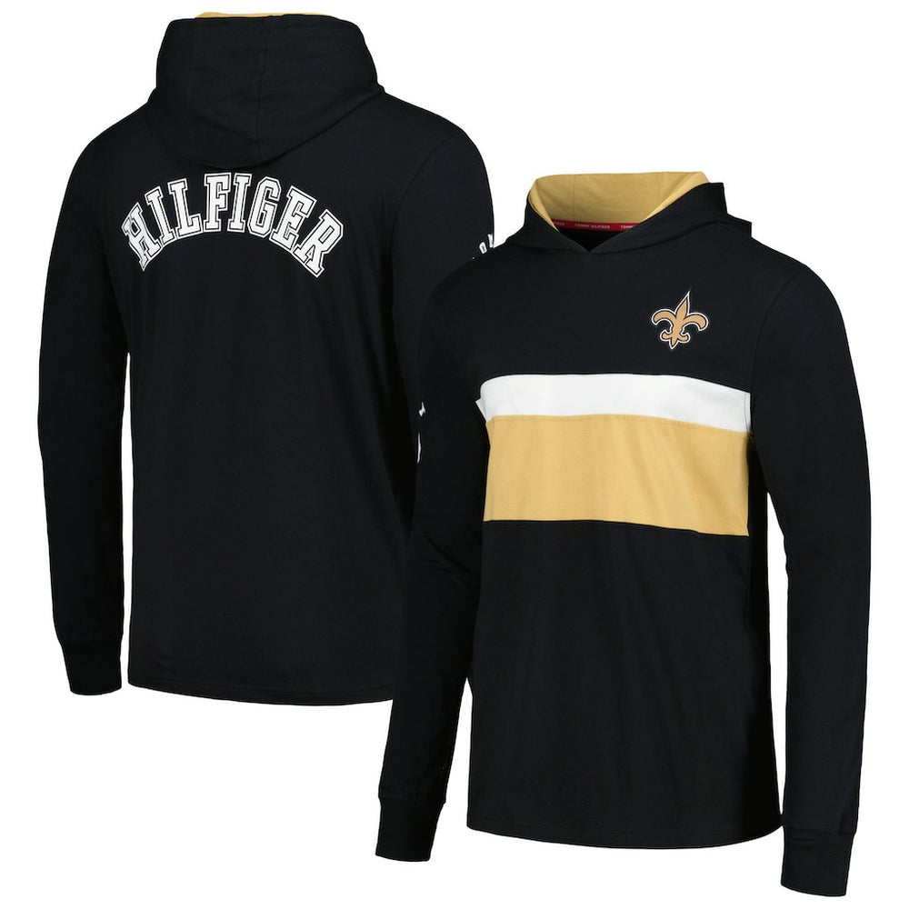 Tommy Hilfiger Morgan Long Sleeve Hoodie T-Shirt - New Orleans Saints
