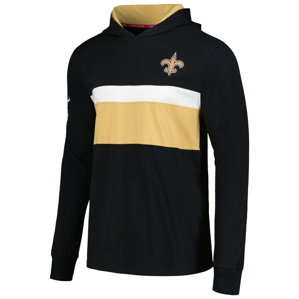 Tommy Hilfiger Morgan Long Sleeve Hoodie T-Shirt - New Orleans Saints