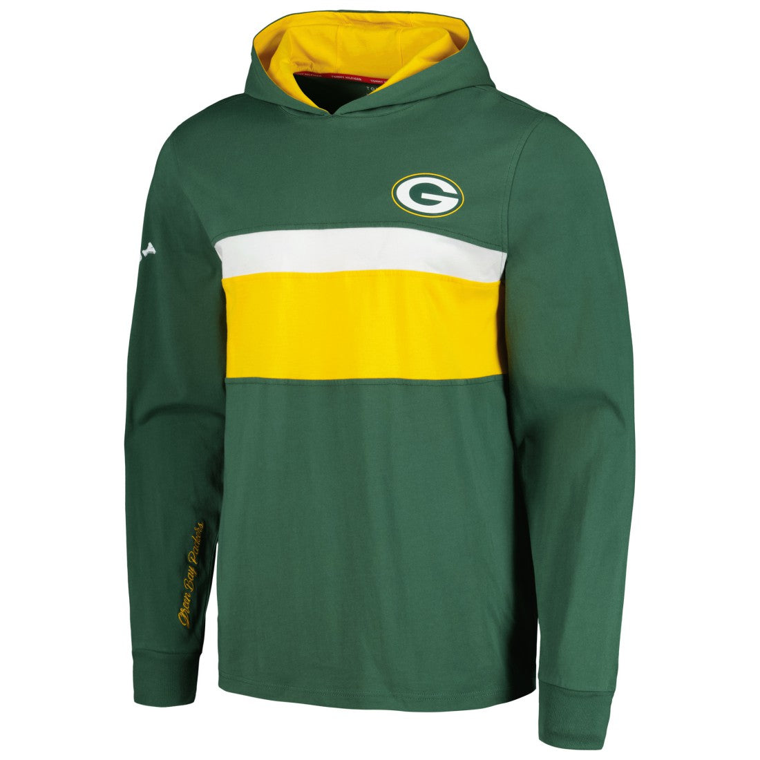 Tommy Hilfiger Morgan Long Sleeve Hoodie T-Shirt - Green Bay Packers