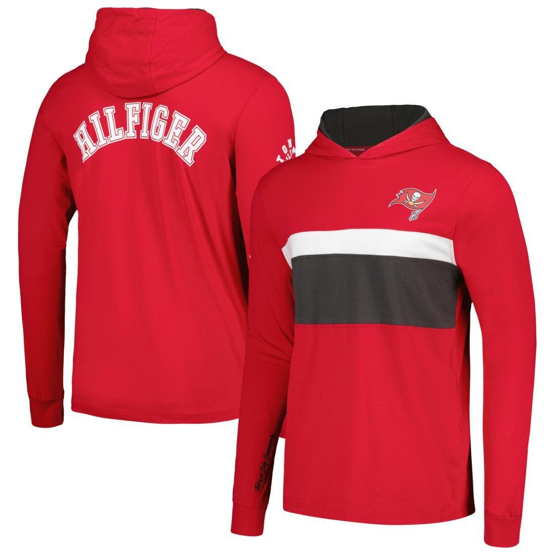 Tommy Hilfiger Morgan Long Sleeve Hoodie T-Shirt - Tampa Bay Buccaneers