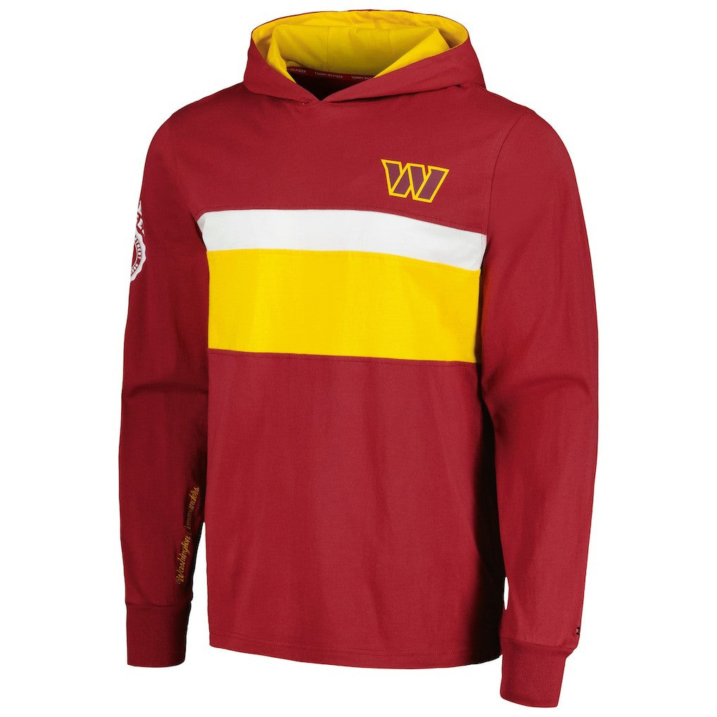 Tommy Hilfiger Morgan Long Sleeve Hoodie T-Shirt - Washington Commanders