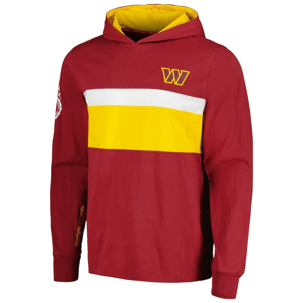 Tommy Hilfiger Morgan Long Sleeve Hoodie T-Shirt - Washington Commanders