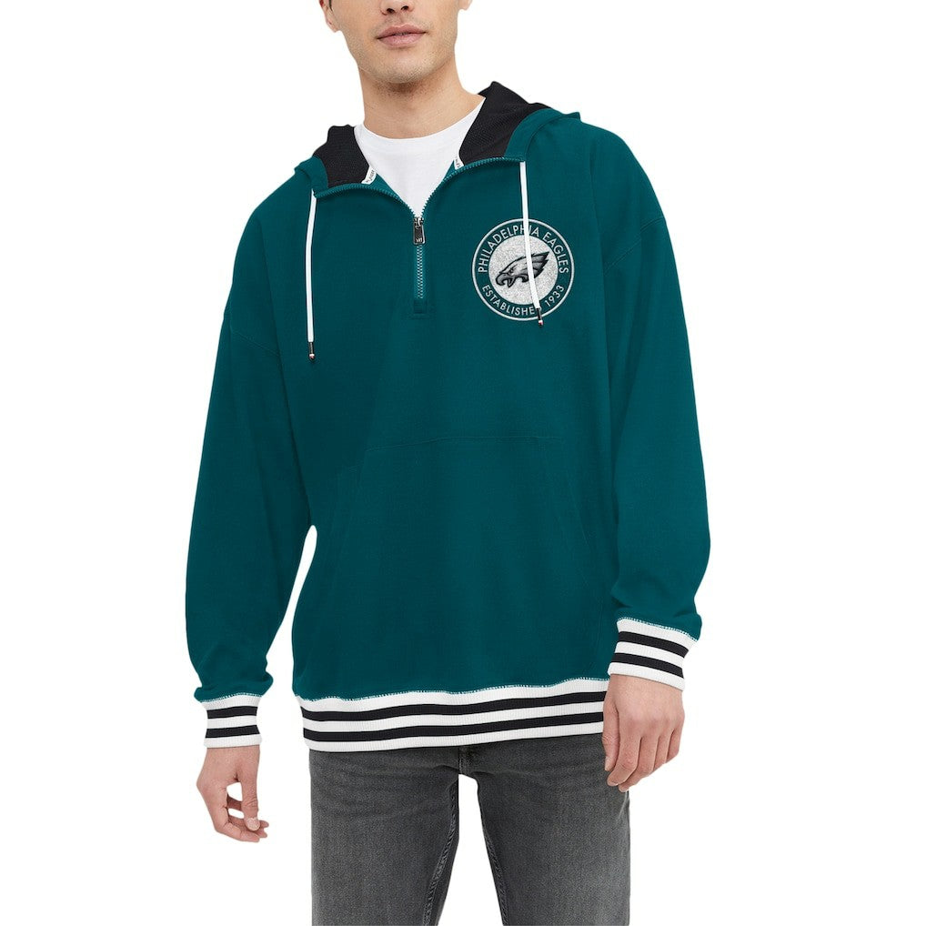 Tommy Hilfiger Midnight Aaron Quarter-Zip Hoodie - Philadelphia Eagles