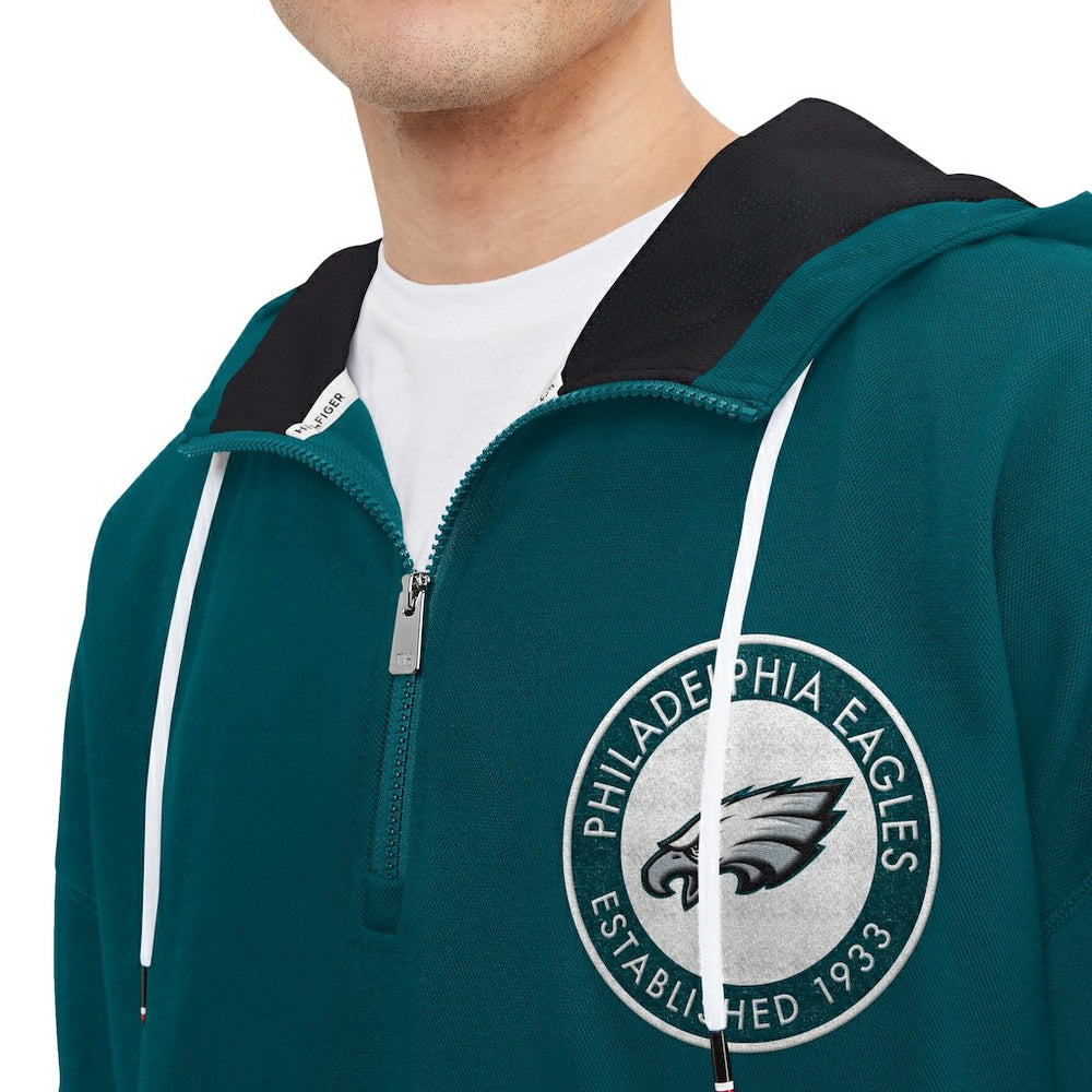 Tommy Hilfiger Midnight Aaron Quarter-Zip Hoodie - Philadelphia Eagles