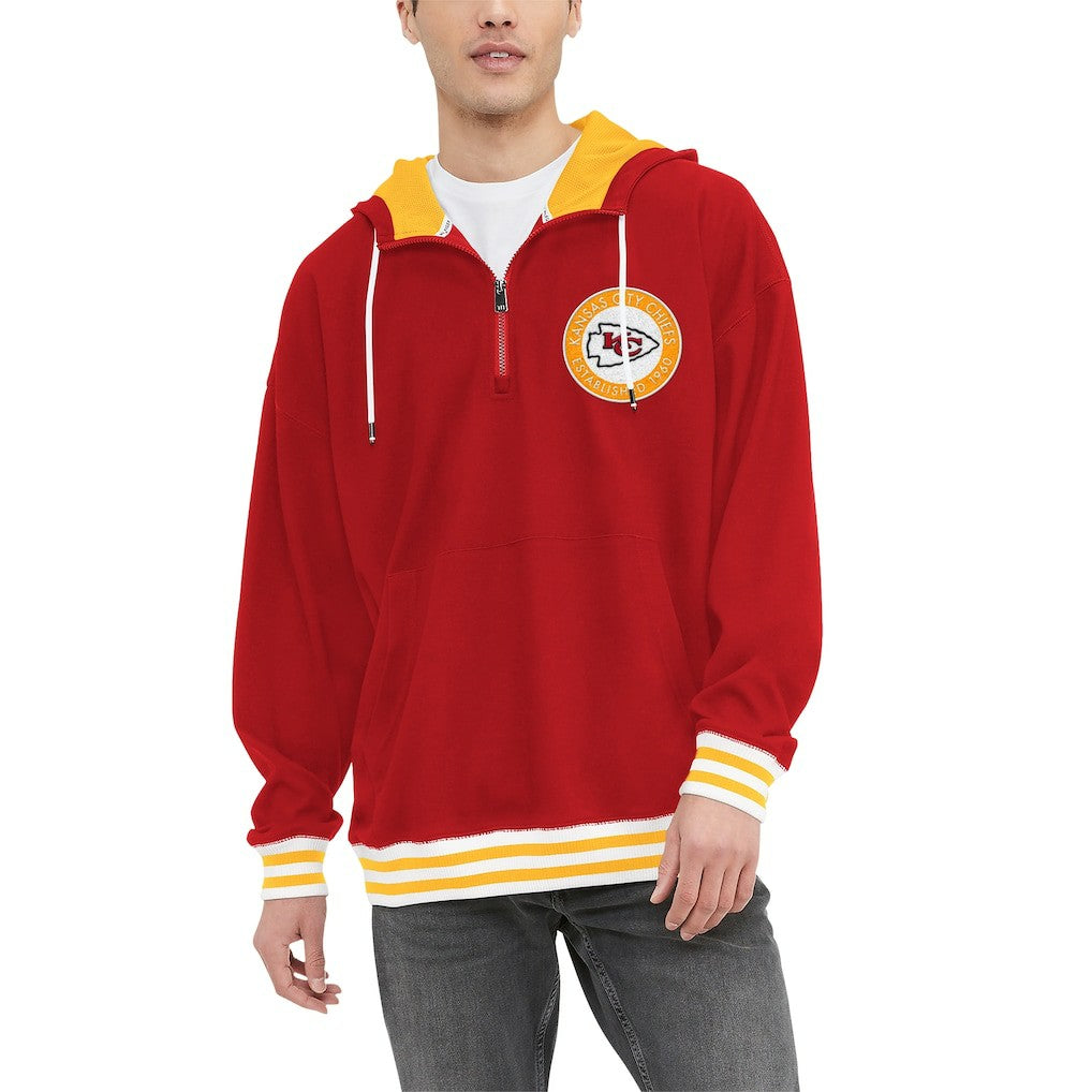Tommy Hilfiger Aaron Quarter-Zip Hoodie - Kansas City Chiefs