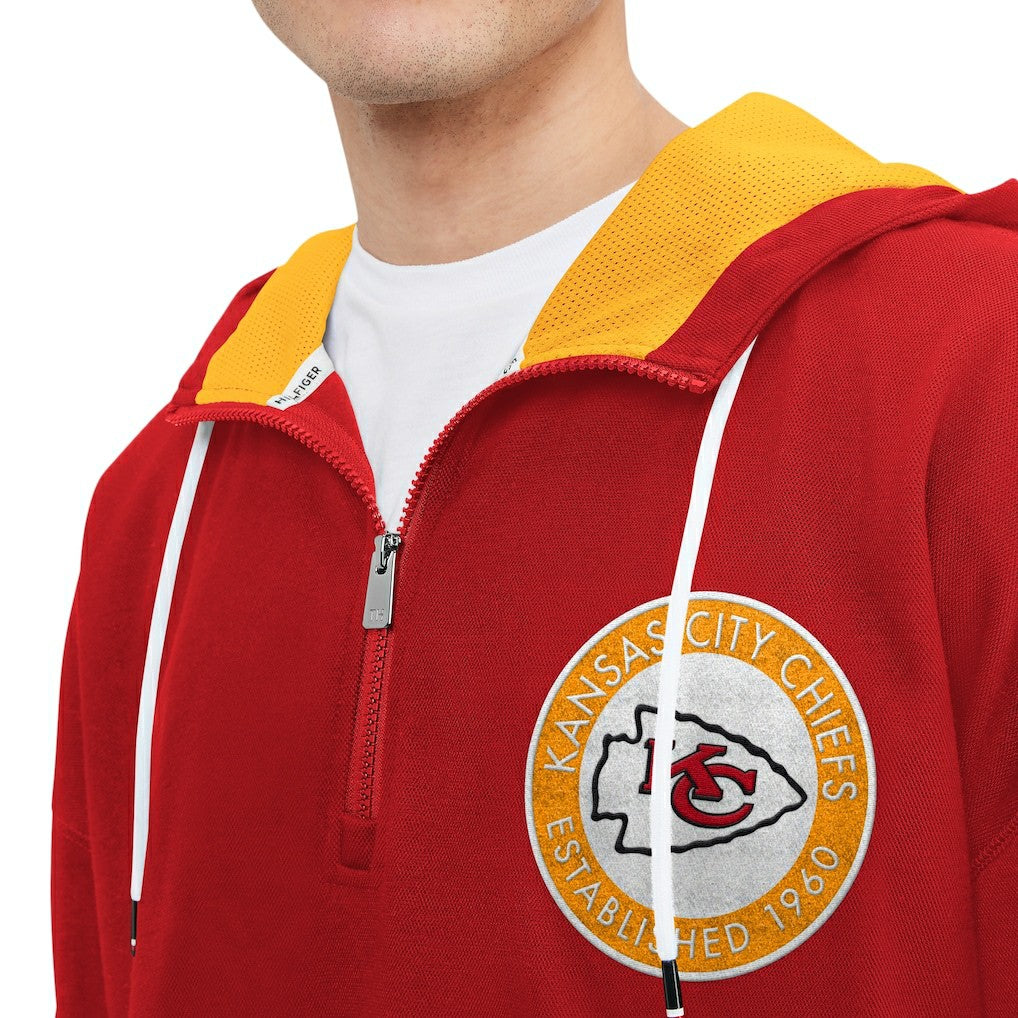 Tommy Hilfiger Aaron Quarter-Zip Hoodie - Kansas City Chiefs